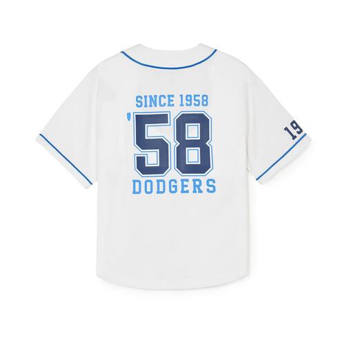 MLB Varsity Baseball Los Angeles Dodgers Kids' Shirts White | 8271394-PQ