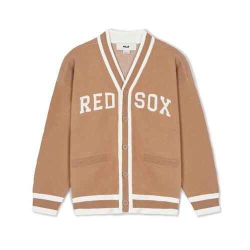 MLB Varsity Boston Red Sox Kids\' Sweaters Khaki | 4350629-BE