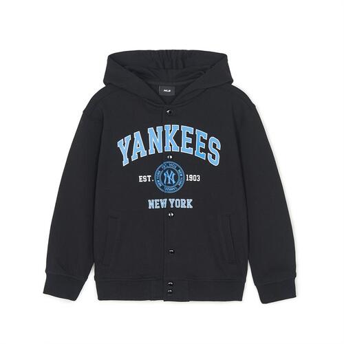 MLB Varsity Button New York Yankees Kids\' Hoodie Black | 0175938-JY