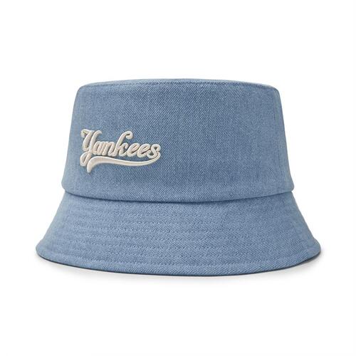 MLB Varsity Cursive Denim New York Yankees Hats Blue | 8319462-ZY