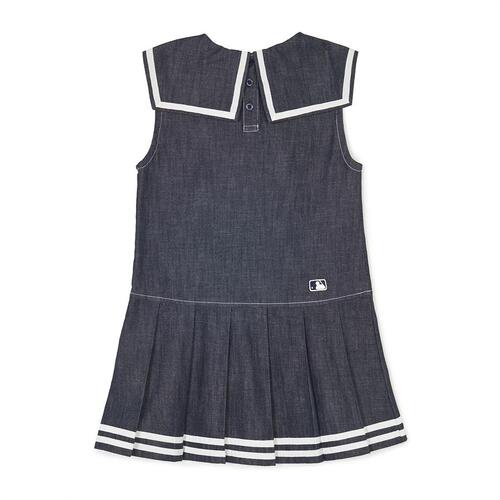 MLB Varsity Denim Like New York Yankees Kids' Dress Black | 4690358-CU