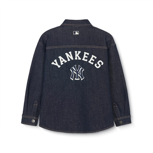 MLB Varsity Denim New York Yankees Kids' Shirts Black | 6531487-KB