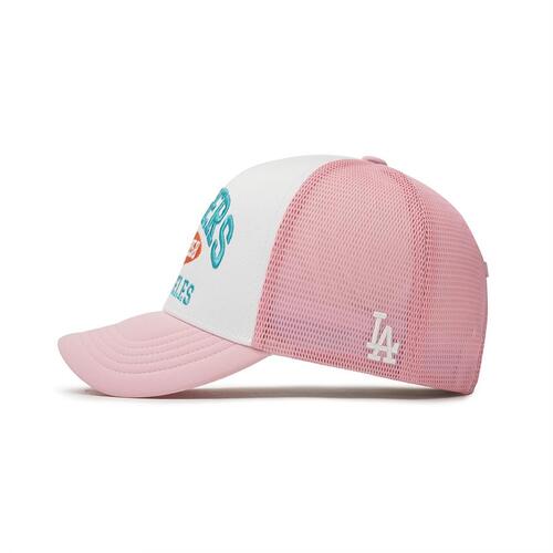 MLB Varsity Lettering Mesh Los Angeles Dodgers Hats Pink | 9067123-EK