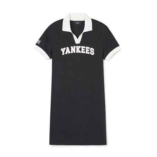 MLB Varsity Lettering Pique Ops New York Yankees Dress Black | 5328164-XB