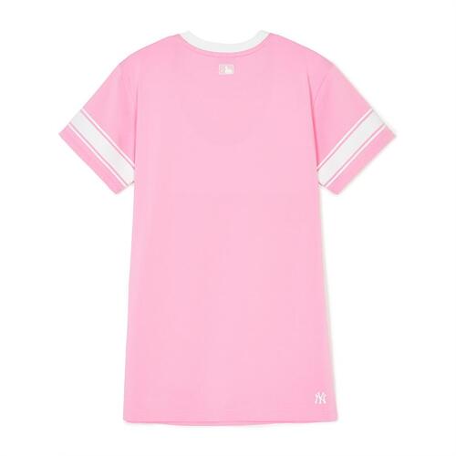 MLB Varsity Number Graphic New York Yankees Kids' Dress Pink | 5029731-GZ