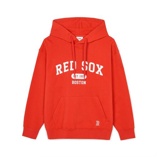 MLB Varsity Over Fit Boston Redsox Hoodie Orange | 4381629-WP