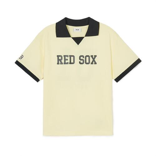 MLB Varsity Pique Boston Red Sox Kids\' T Shirts Yellow | 9174208-TE