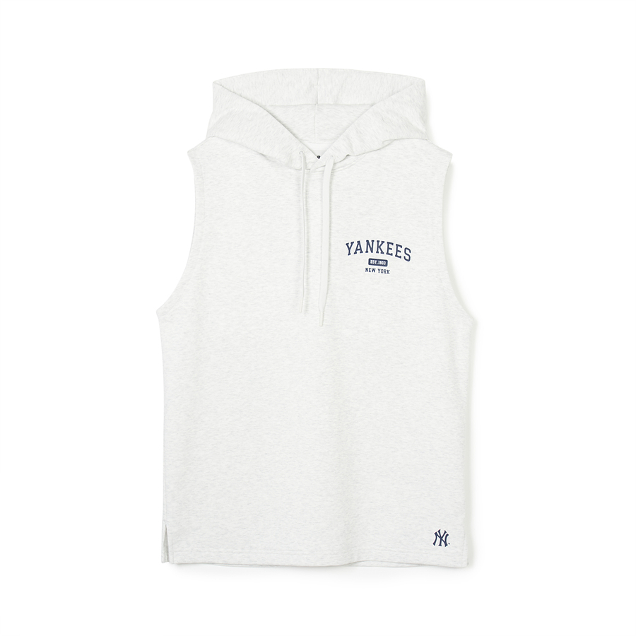 MLB Varsity Sleeveless New York Yankees Hoodie White | 6193542-XH