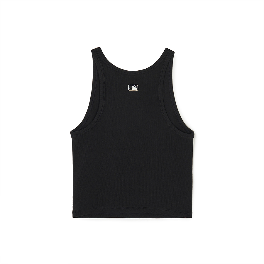 MLB Varsity Slim Fit Crop Ribbed Sleeveless New York Yankees Vest Black | 8461279-QZ