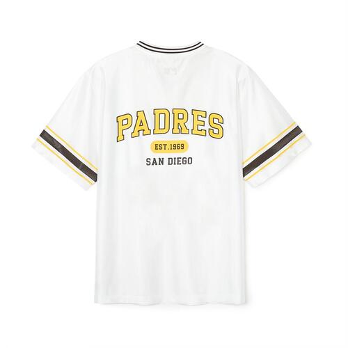 MLB Varsity Soccer V Neck Over Fitts San Diego Padres T Shirts White | 4893657-HB