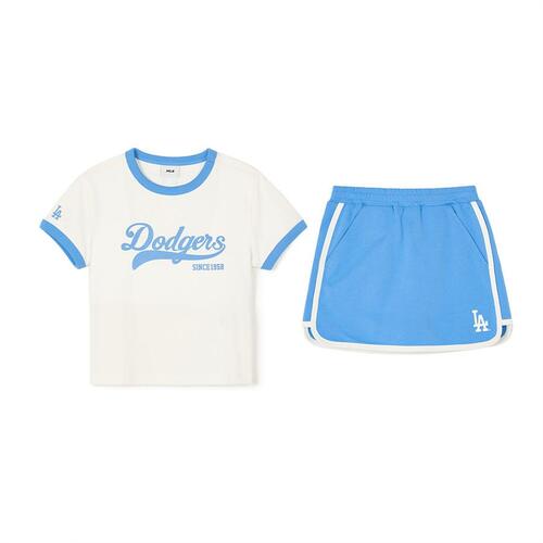 MLB Varsity Sportive Set Up Los Angeles Dodgers Kids\' Skirts White / Blue | 9387560-HP