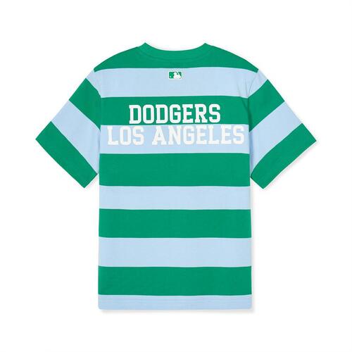 MLB Varsity Stripet Los Angeles Dodgers Kids' T Shirts Green | 1936087-OL