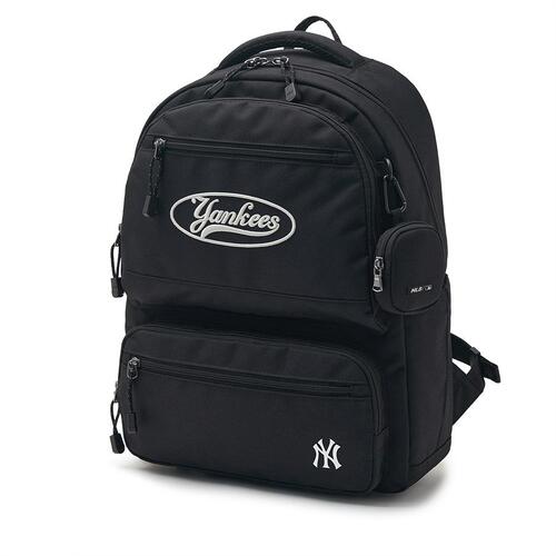 MLB Varsity Two Pocket Backpack New York Yankees Kids' Bags Black | 0982741-LI