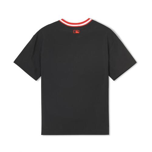 MLB Varsity Woven V-Neck Boston Red Sox Kids' T Shirts Black | 5124389-JD