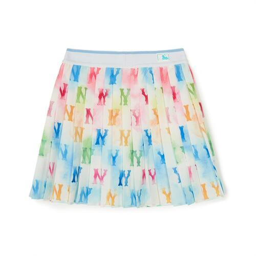 MLB Water Monogram Pleats New York Yankees Kids' Skirts Multicolor | 9504126-YQ