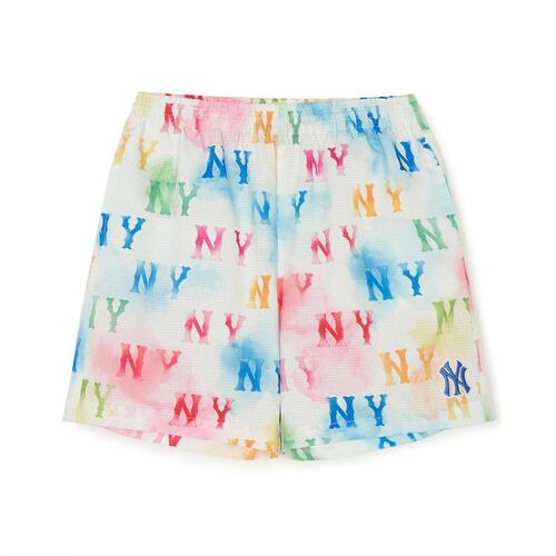 MLB Water Monogram Woven New York Yankees Kids\' Shorts Multicolor | 0531849-EJ