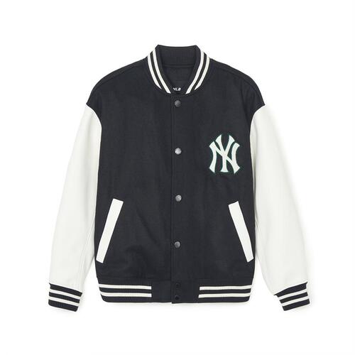 MLB Wool Basic Varsity New York Yankees Jackets Black | 2589610-RW