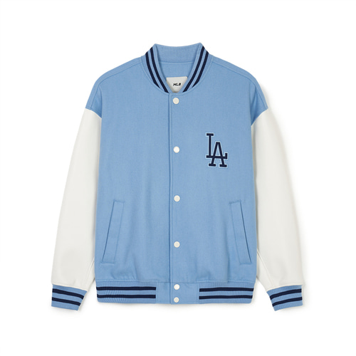 MLB Wool Big Lux Varsity (Single Layer) Los Angeles Dodgers Jackets Blue | 3248917-KE