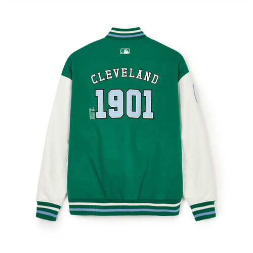 MLB Wool Wappen Varsity Cleveland Guardians Jackets Green | 0598123-FA