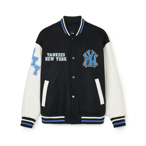 MLB Wool Wappen Varsity New York Yankees Jackets Black | 1958630-OJ